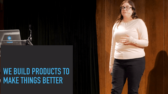 Roisi Proven speaks at product tank London